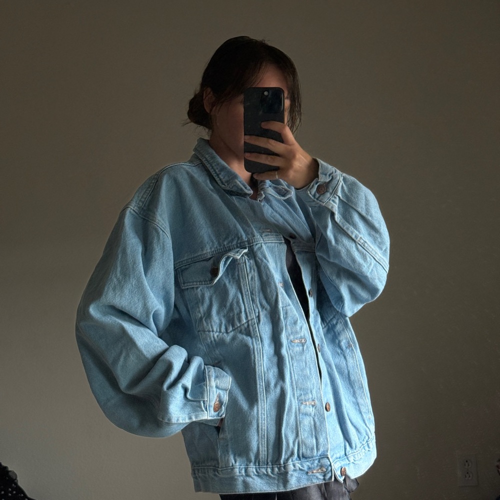 Vintage light wash denim jacket